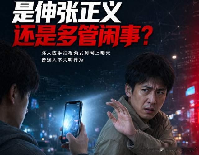 路人随手拍视频发网上曝光普通人不文明行为，伸张正义还是管闲事