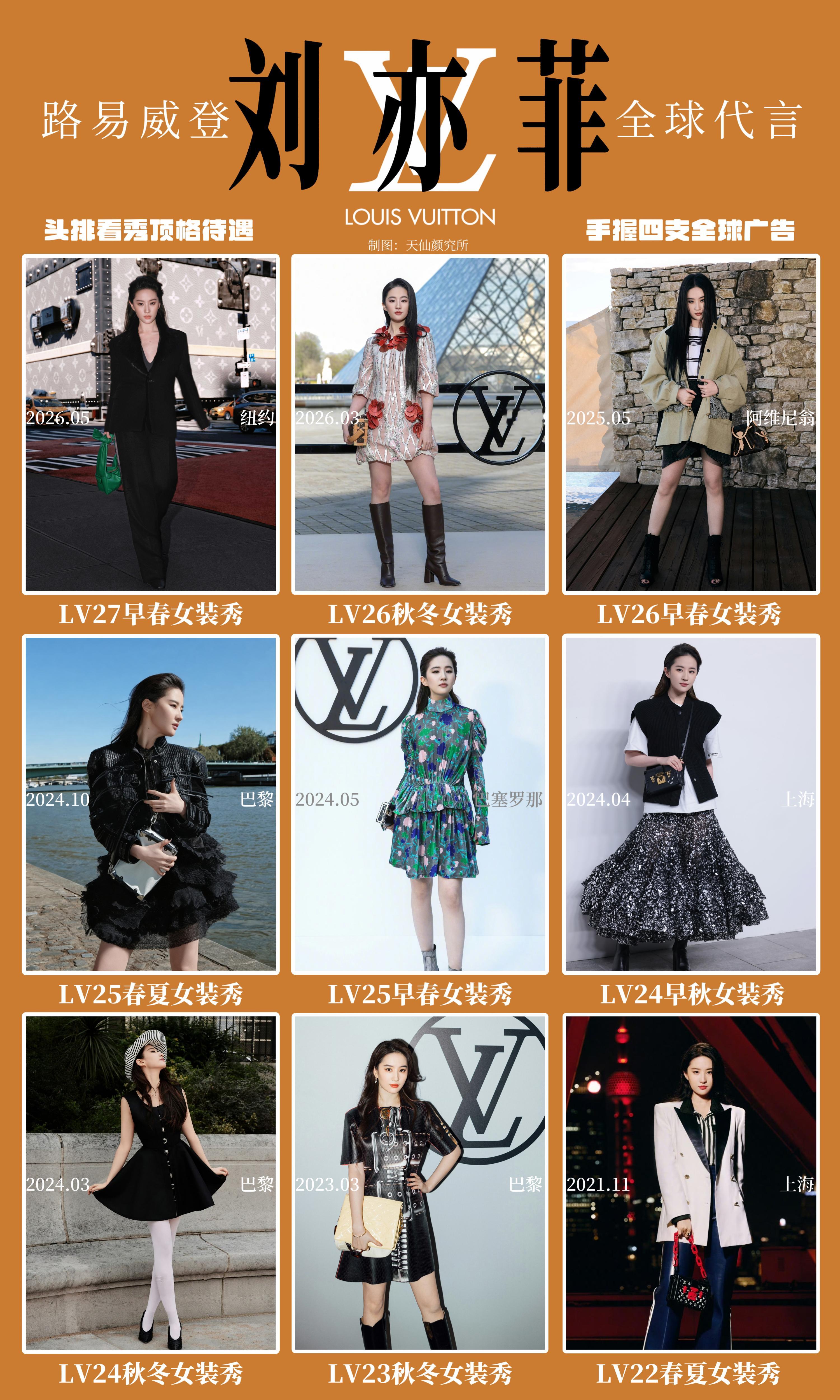 LV女王来啦！完全主人级别刘亦菲西装背头造型