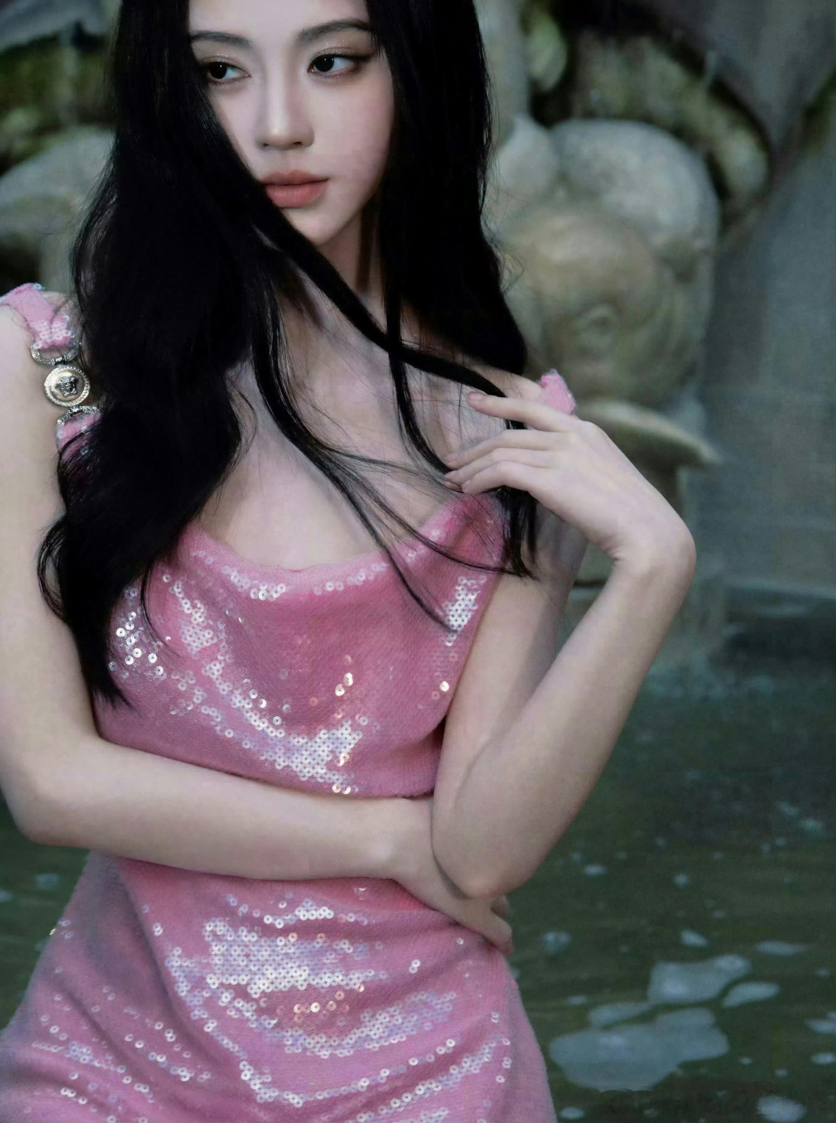 鞠婧祎街拍✨鞠婧祎开机请粉丝吃早餐