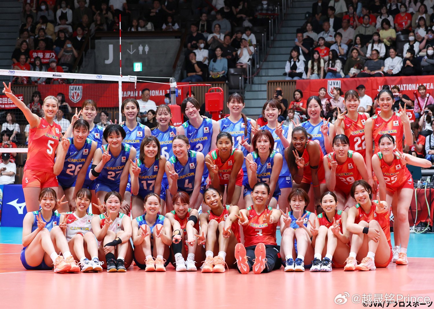 排球 🔴⚪️日本女排正在备战中的所有球员。 