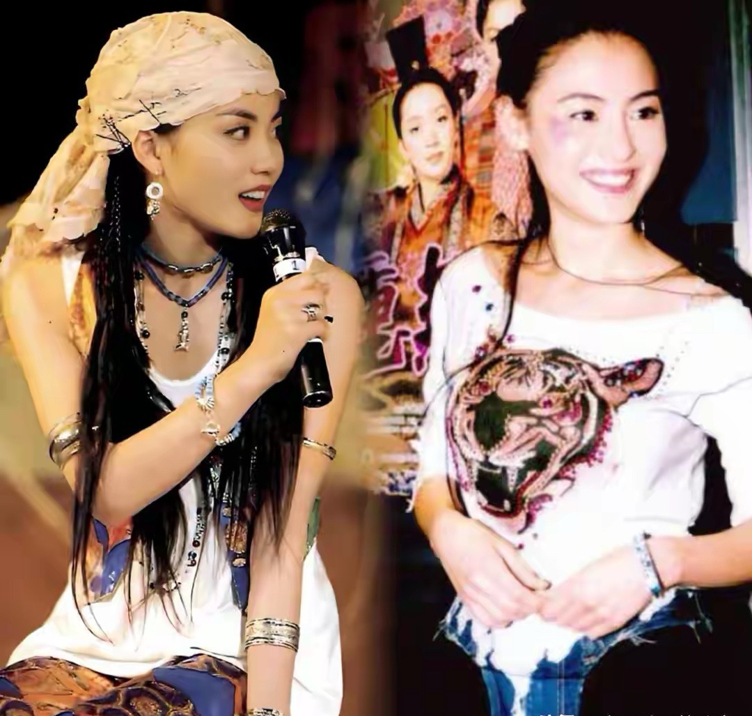 差点把王菲的这张旧照看成了张柏芝，还真像，难怪谢霆锋念念不忘 