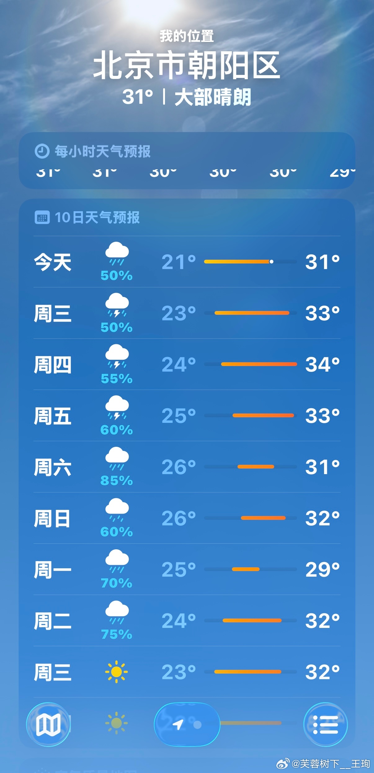 今日，小暑。。北京的这个夏天，至今还没太热过