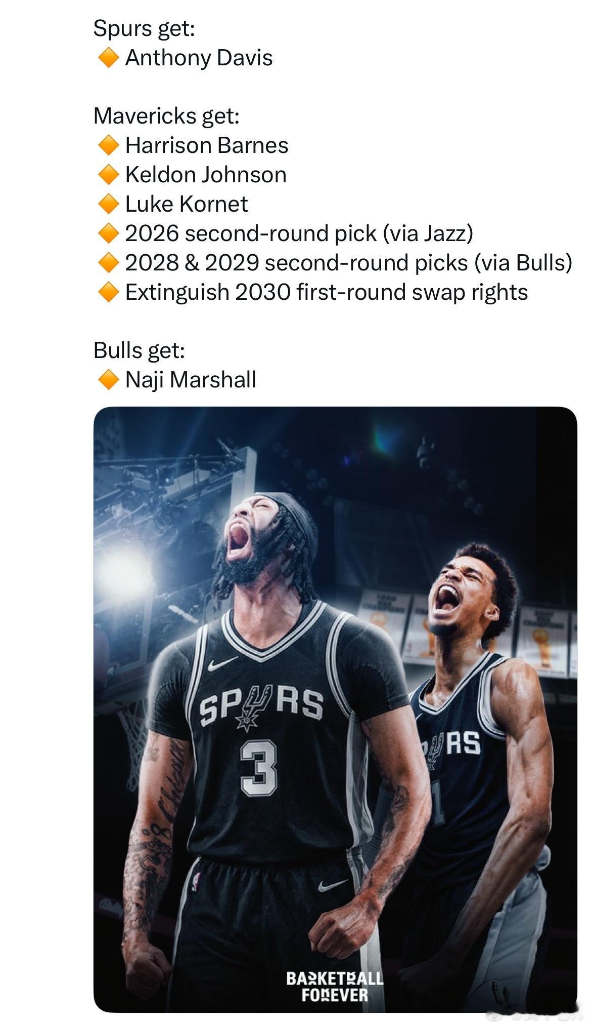 MFFL 你觉得ESPN假设的这个交易怎么样？浓眉起床天都塌了莱夫利赛季报销独行