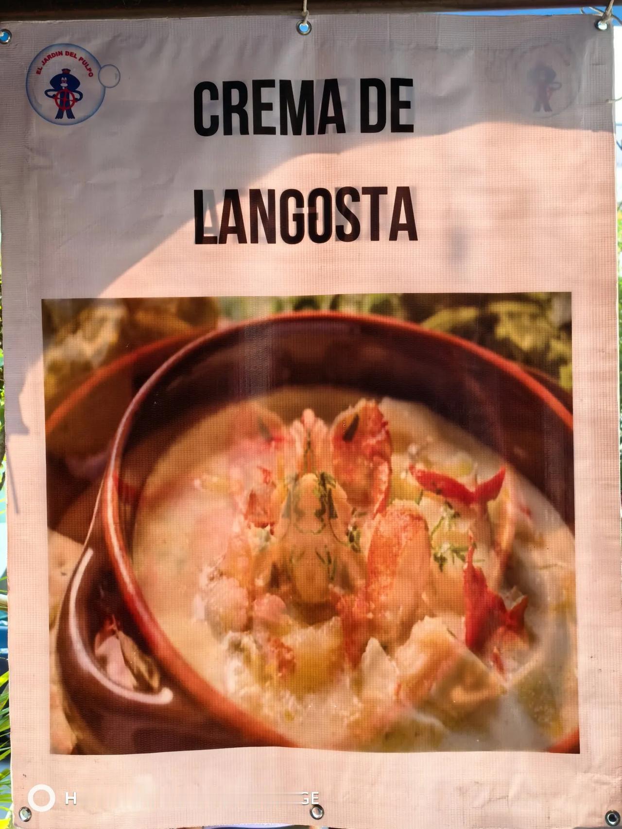 第一幅图是餐厅宣传龙虾粥，上来是第二幅，墨西哥餐厅虚假广告也这么厉害啊！龙虾粥1