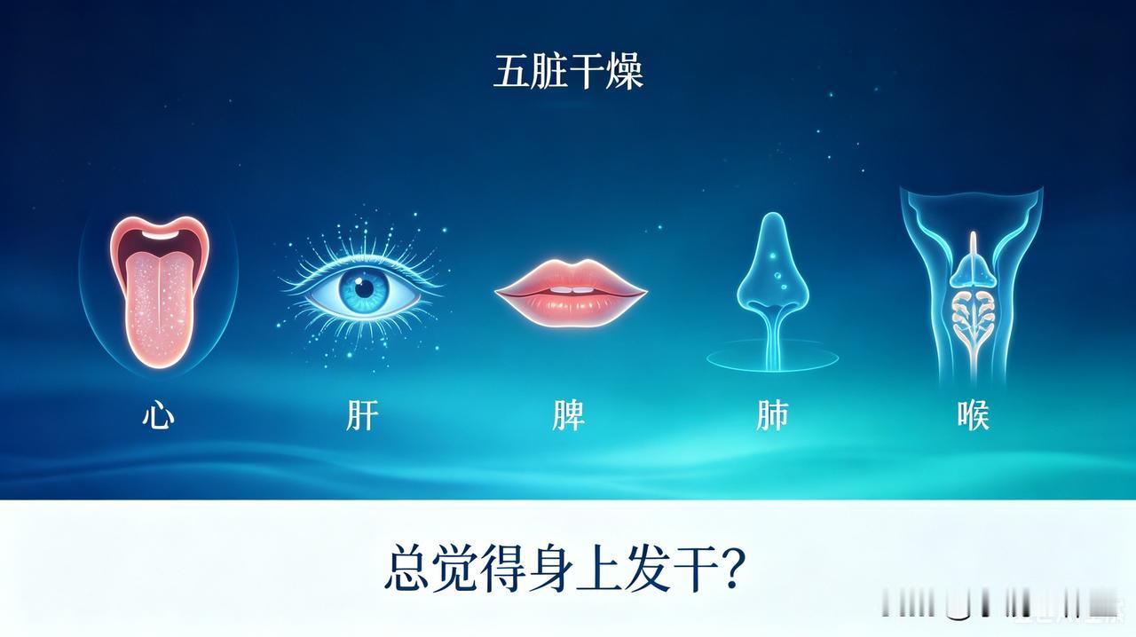 五官八窍发干，喝水没用！中医一眼看透：哪里干，就是哪里脏缺液
 
很多人一辈子都