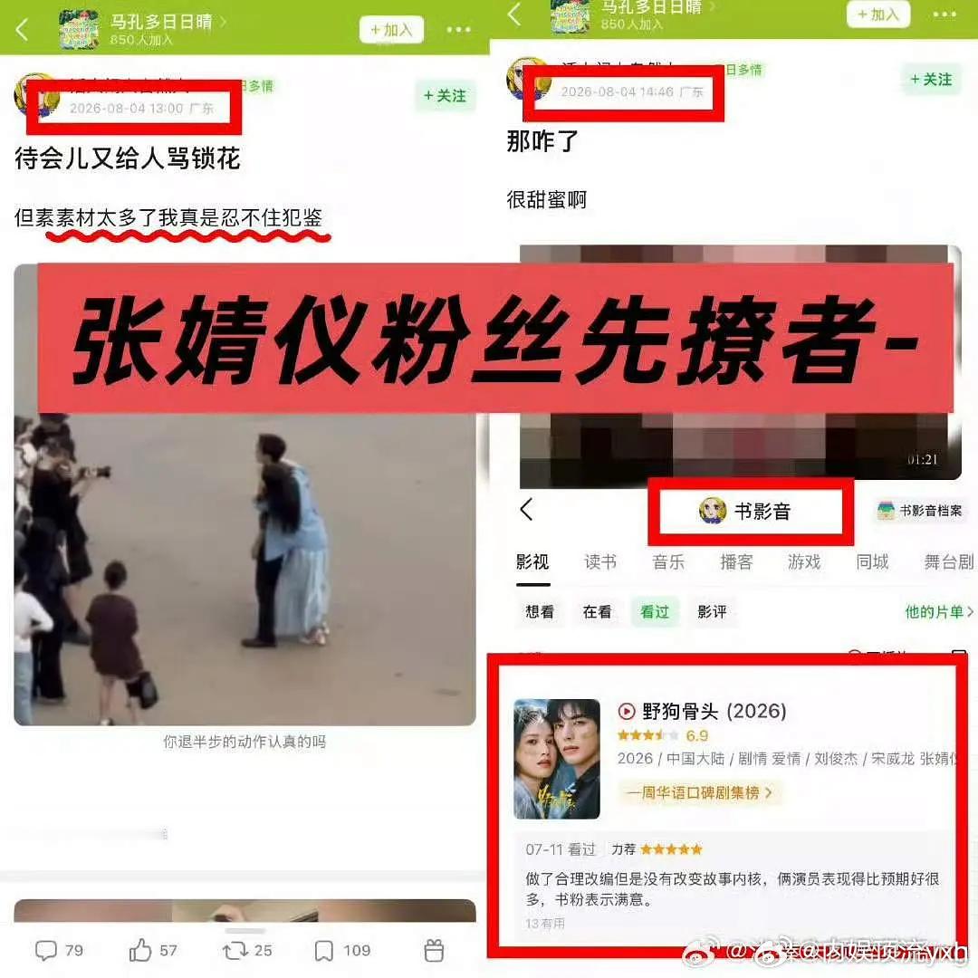 李现粉丝说张婧仪粉丝先闹的，仪丝说现粉先攻击张婧仪老，到底谁说的对