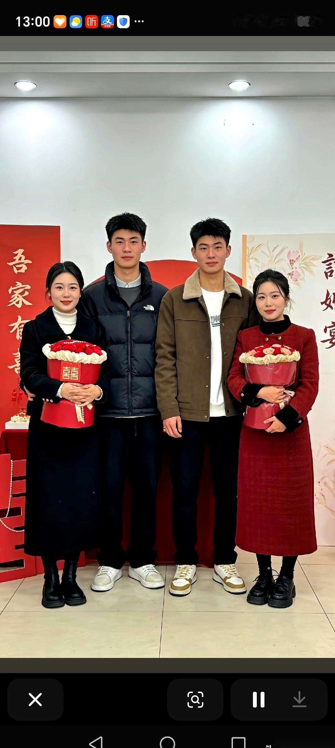 我家邻居，最近是真的杀疯了。
他家那对双胞胎儿子，要订婚了。
你猜怎么着？对方也