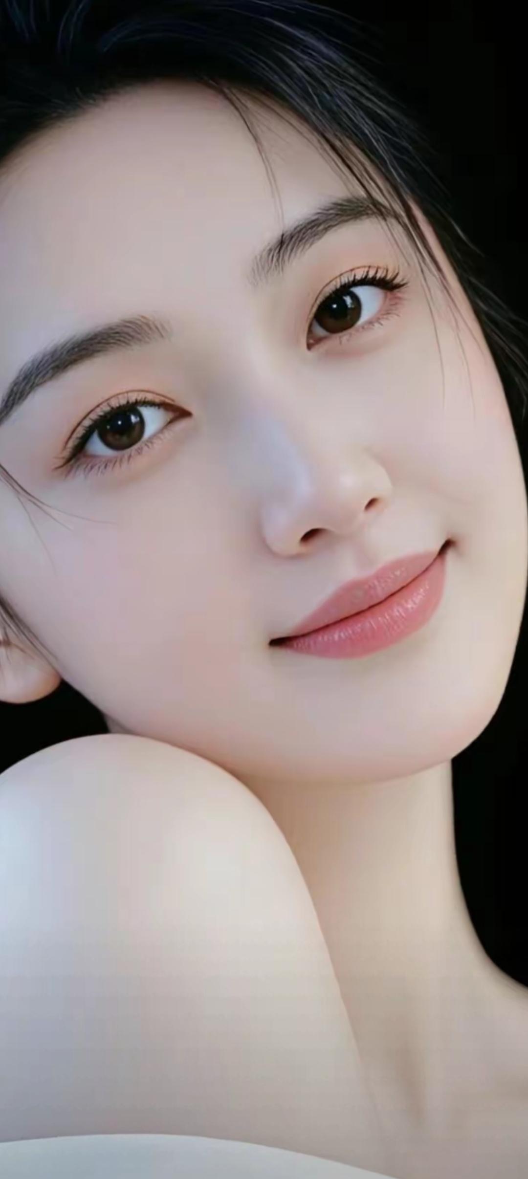 温柔甜美的微笑，让人心动的瞬间😊