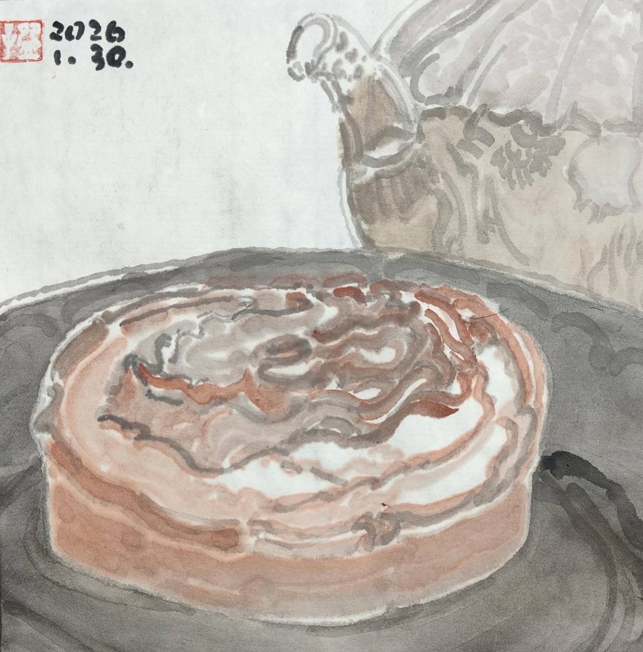 碗子的纸片水墨《吃点喝点系列》