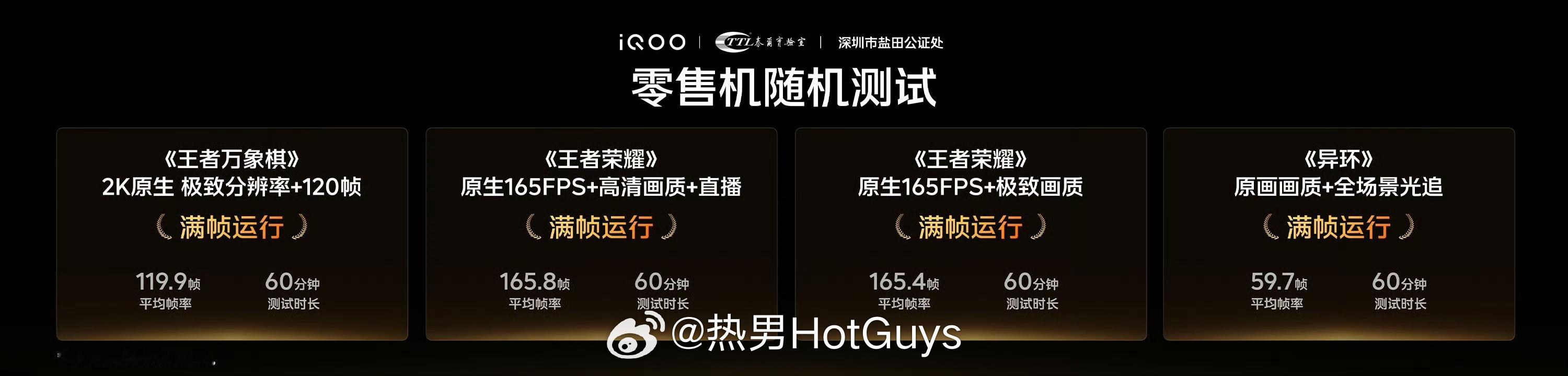 iQOO联合泰尔实验室、深圳盐田公证处，从产线随机抽取 iQOO16的量产零售机