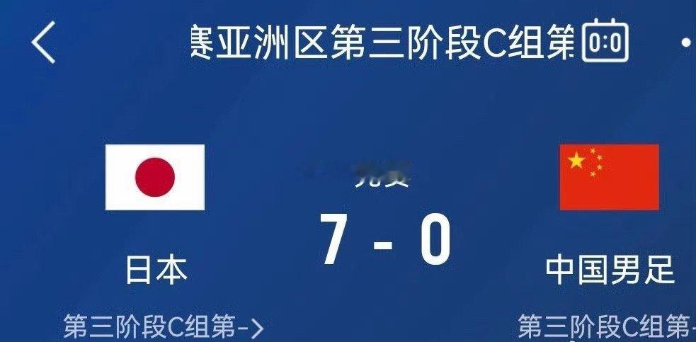 #国足0比7日本#花钱去看了个7-0，还闹心死了……[允悲] #国足耻辱的一夜#