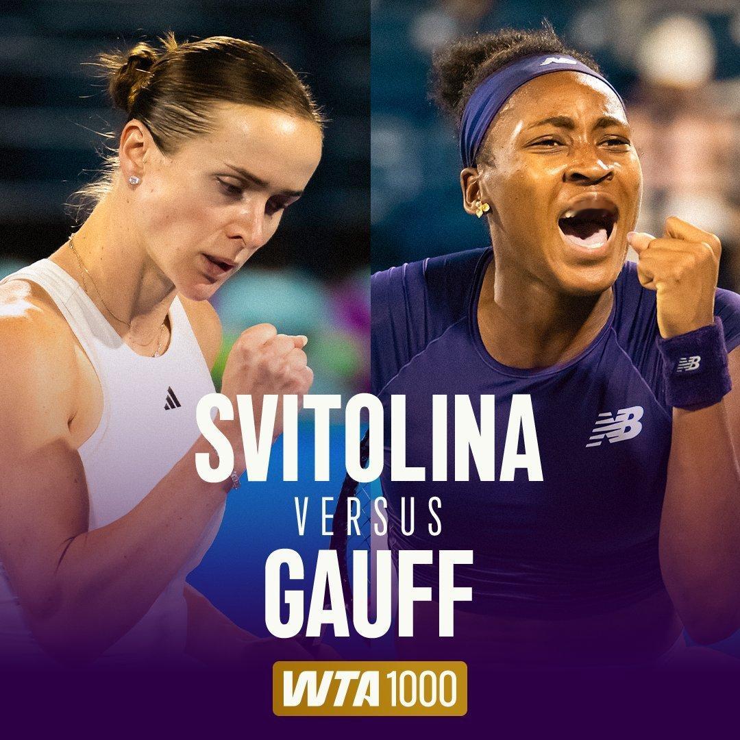 今晚23点，在解说WTA迪拜站半决赛：高芙vs斯维托丽娜高芙在今年澳网8强就输给