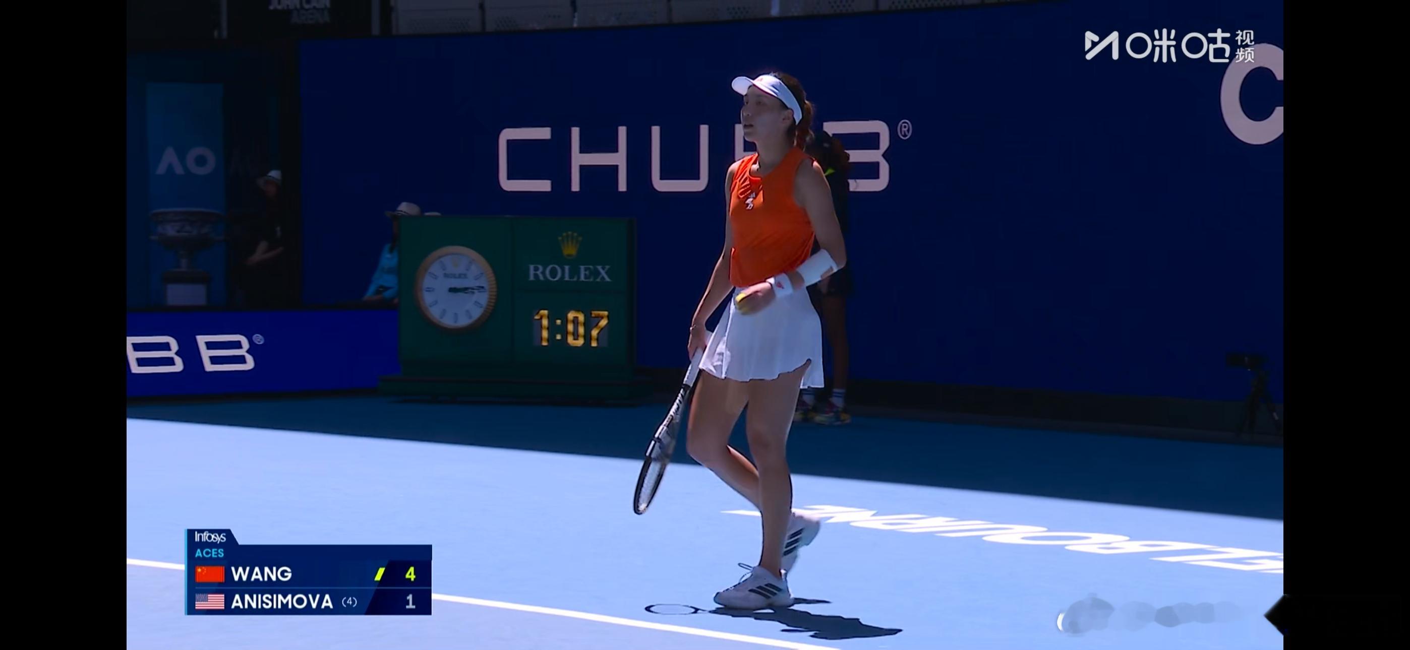 冬歇期王欣瑜的发球进步不少哦这场比赛数据统计📉王欣瑜ace球方面4:1领先哦，