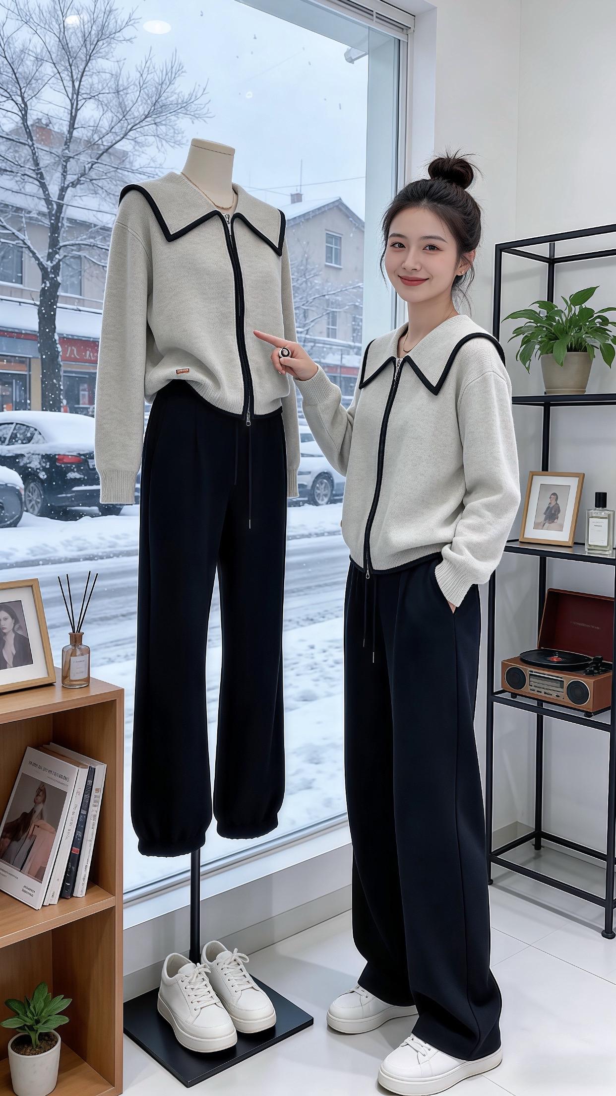 冬日穿搭一周不重样 微胖女生冬日衣服测评 冬季实穿型衣服分享 秋冬适合...