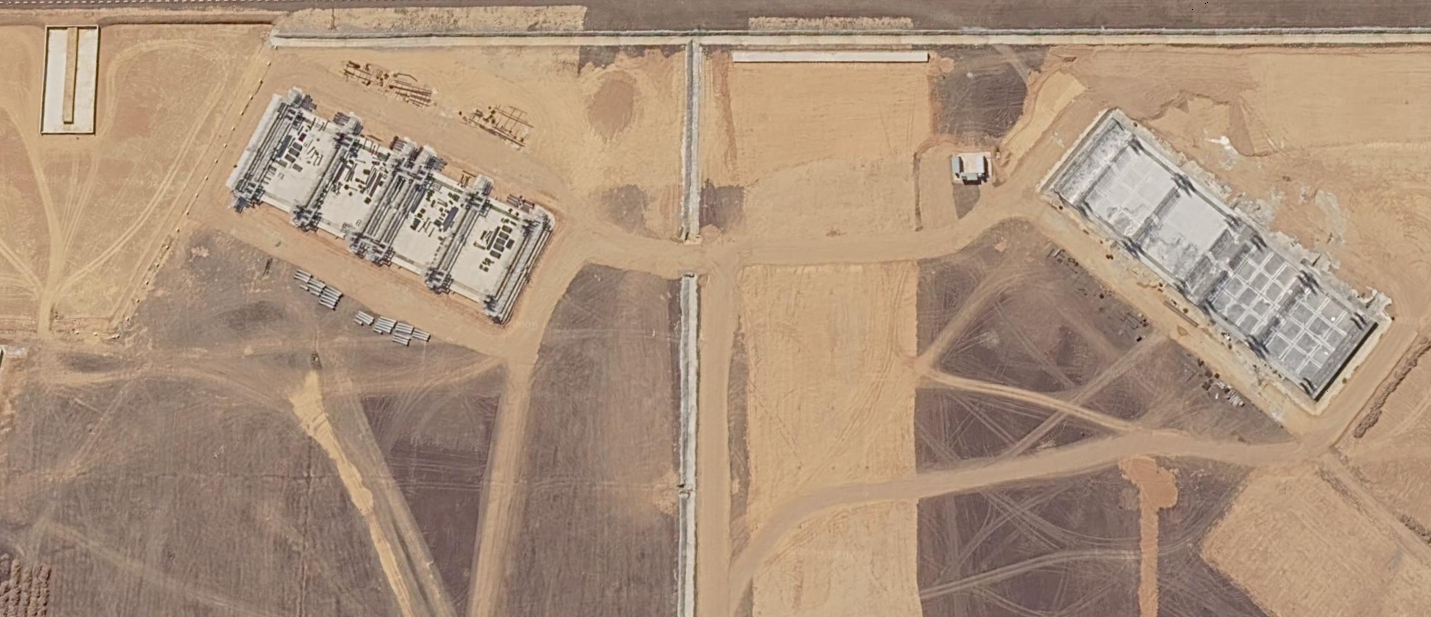 台军清泉岗基地【增建24座四聯機堡、滑行道及其附屬設施】的施工进度（截至2月）。