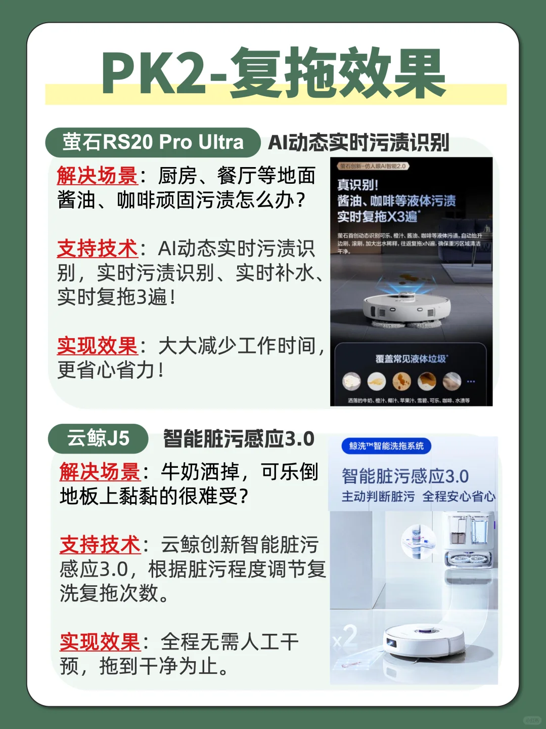 🔥扫地机决赛圈㊙️萤石or云鲸终极二选一❗️