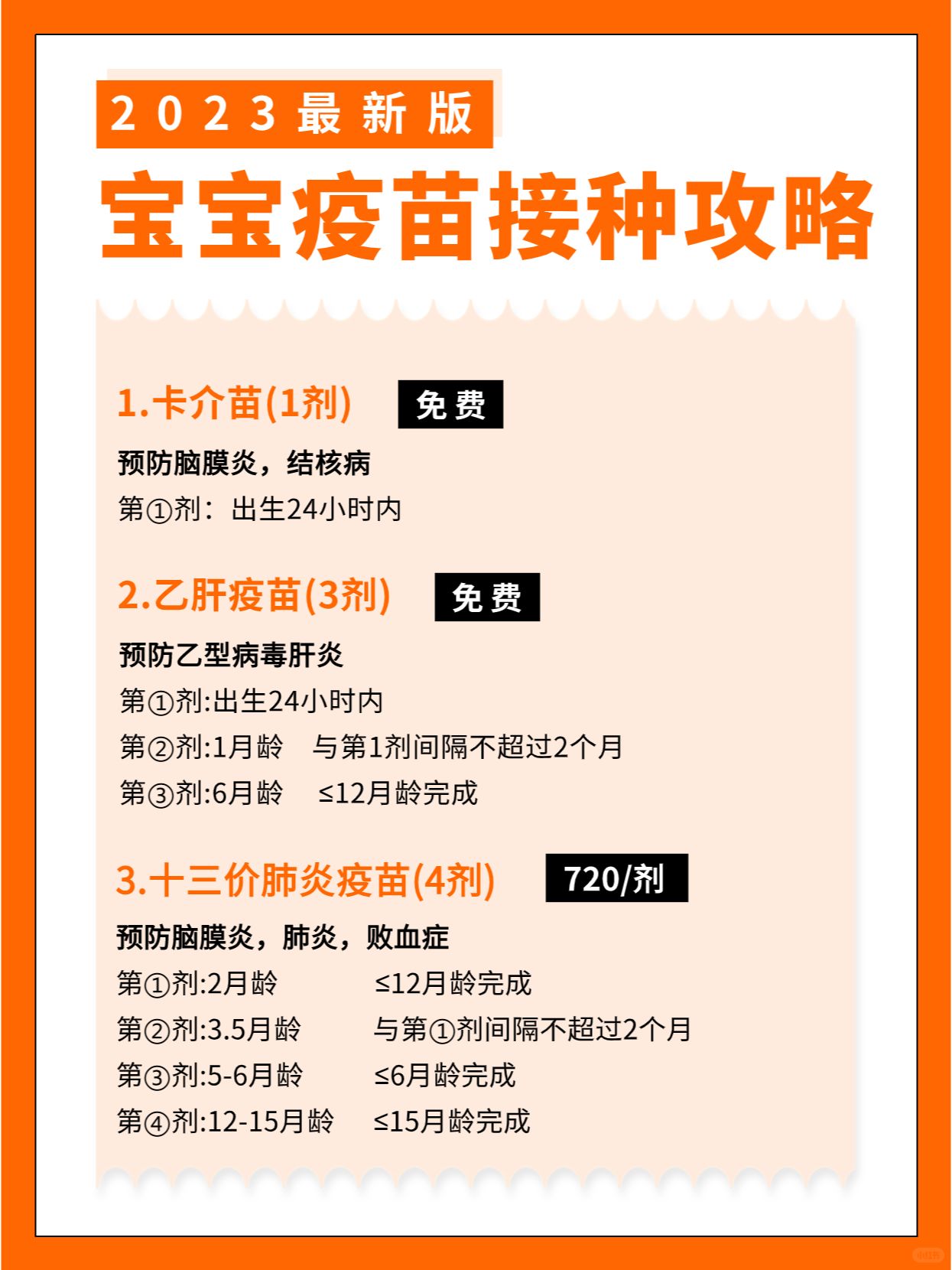🔥2023宝宝接种疫苗全攻略❗