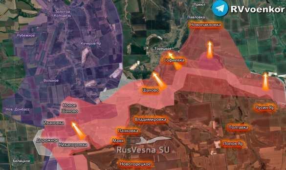 俄军完成对新沙霍沃的占领，击溃了乌克兰武装部队的反攻

在德鲁日科夫卡方向，俄军