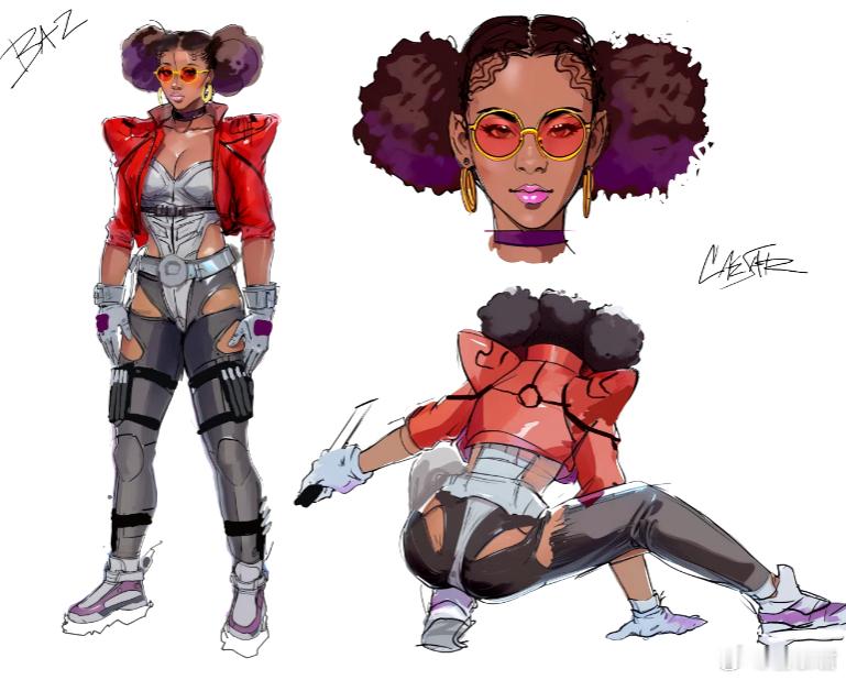 星鸣特攻角色重新设计 via CriticalArt_64 ​​​