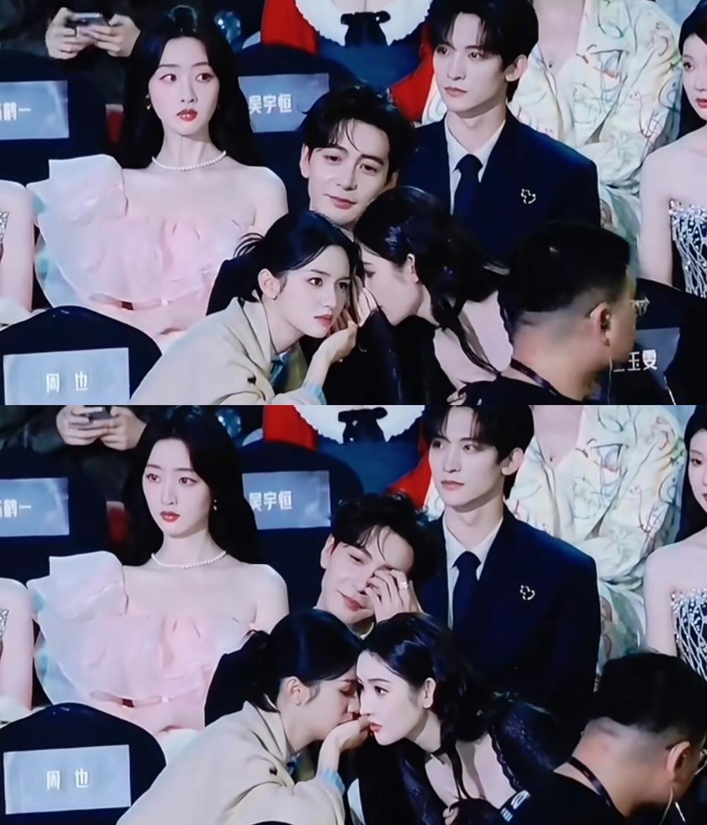 看有人指责两位美女，
都聊成这样了就不能换个位置嘛，
公共场合躺人家胸肌上聊不庄