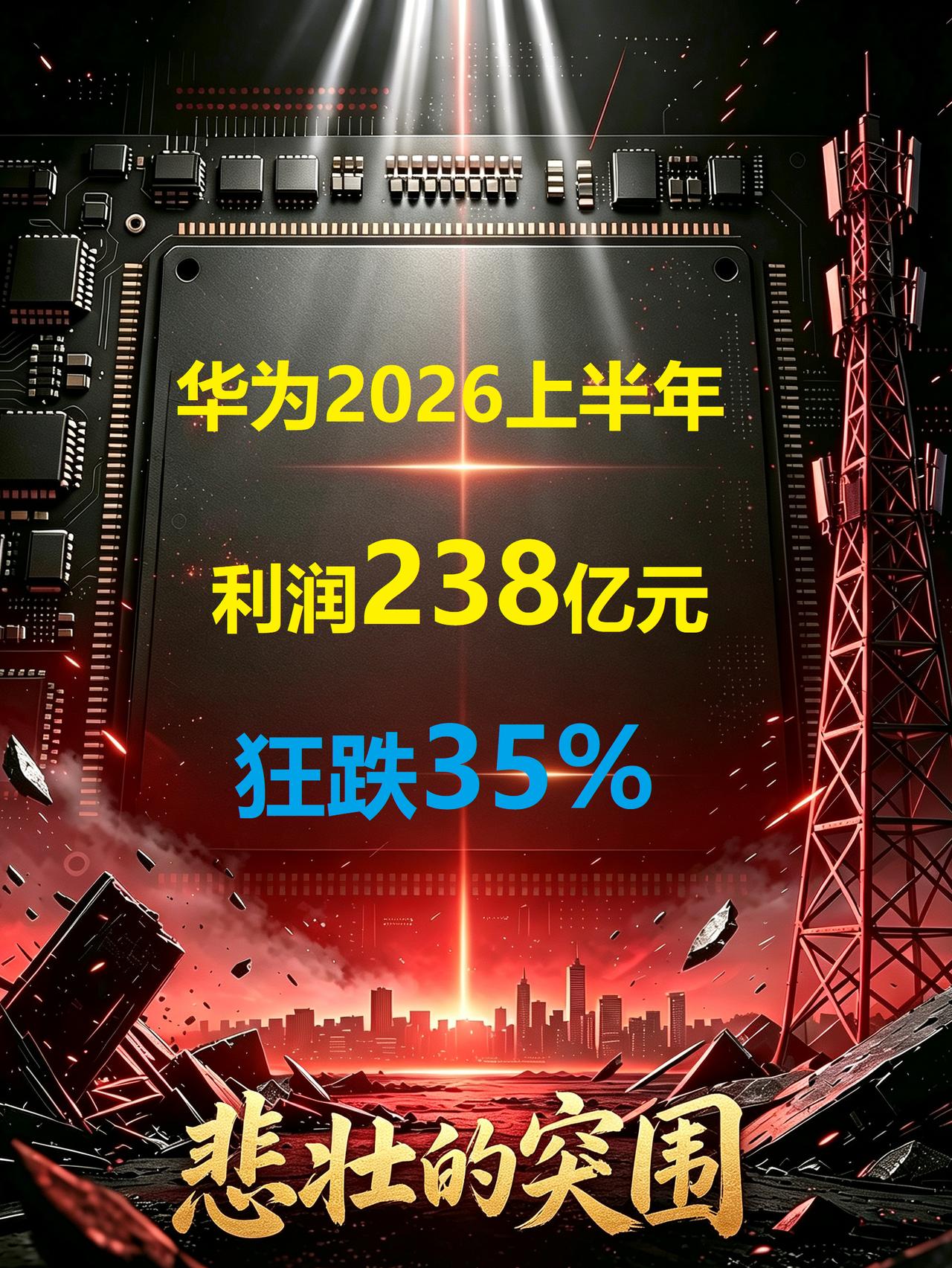 华为2026上半年财报出炉：
营业收入4678亿元，同比增长9.55%
研发投入