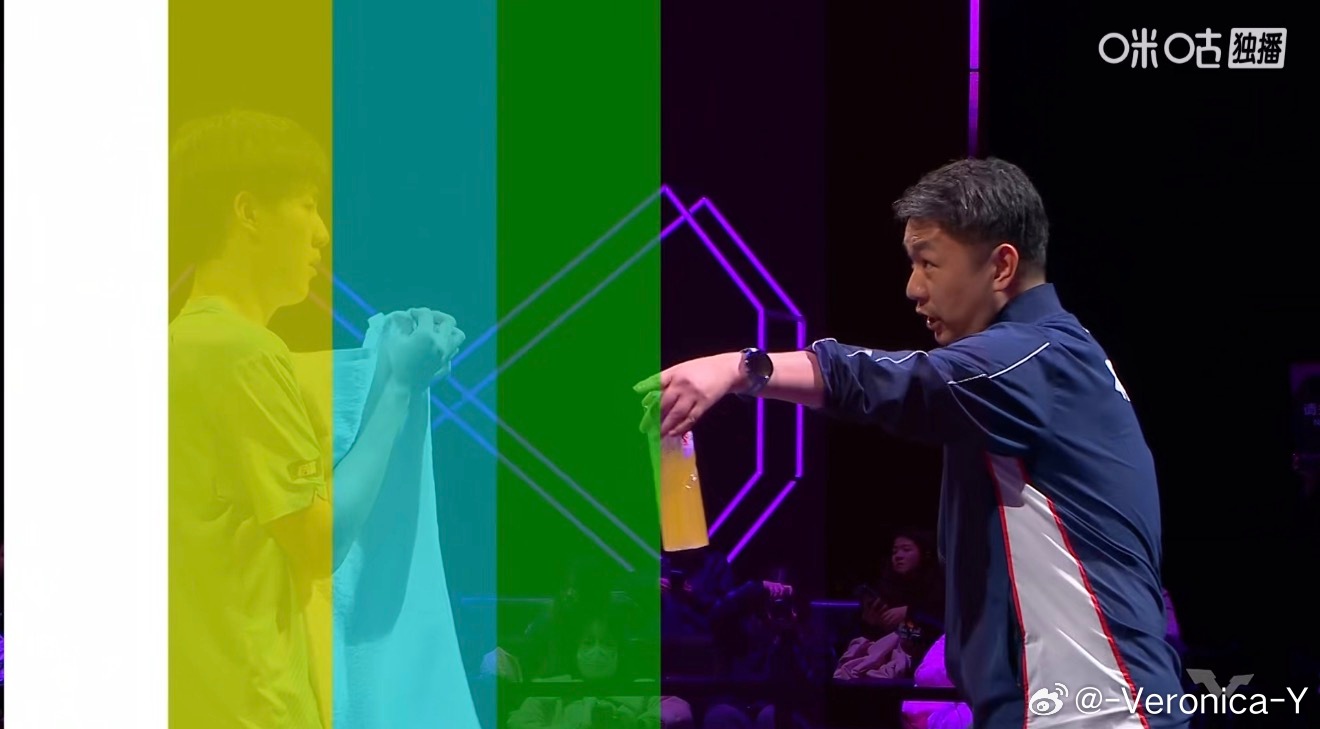 温瑞博3-2张本智和比分牌没有了 信号也不行了