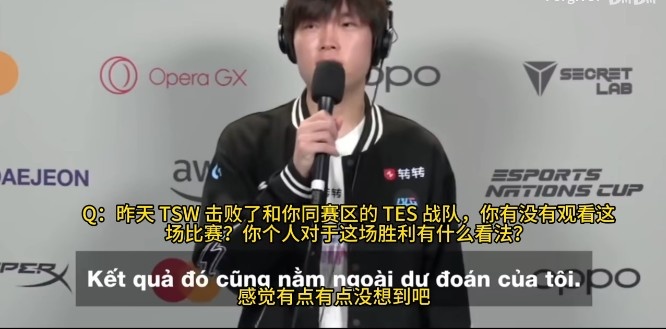 绷不住了！Bin谈TES被越南淘汰：感觉有点没想到吧