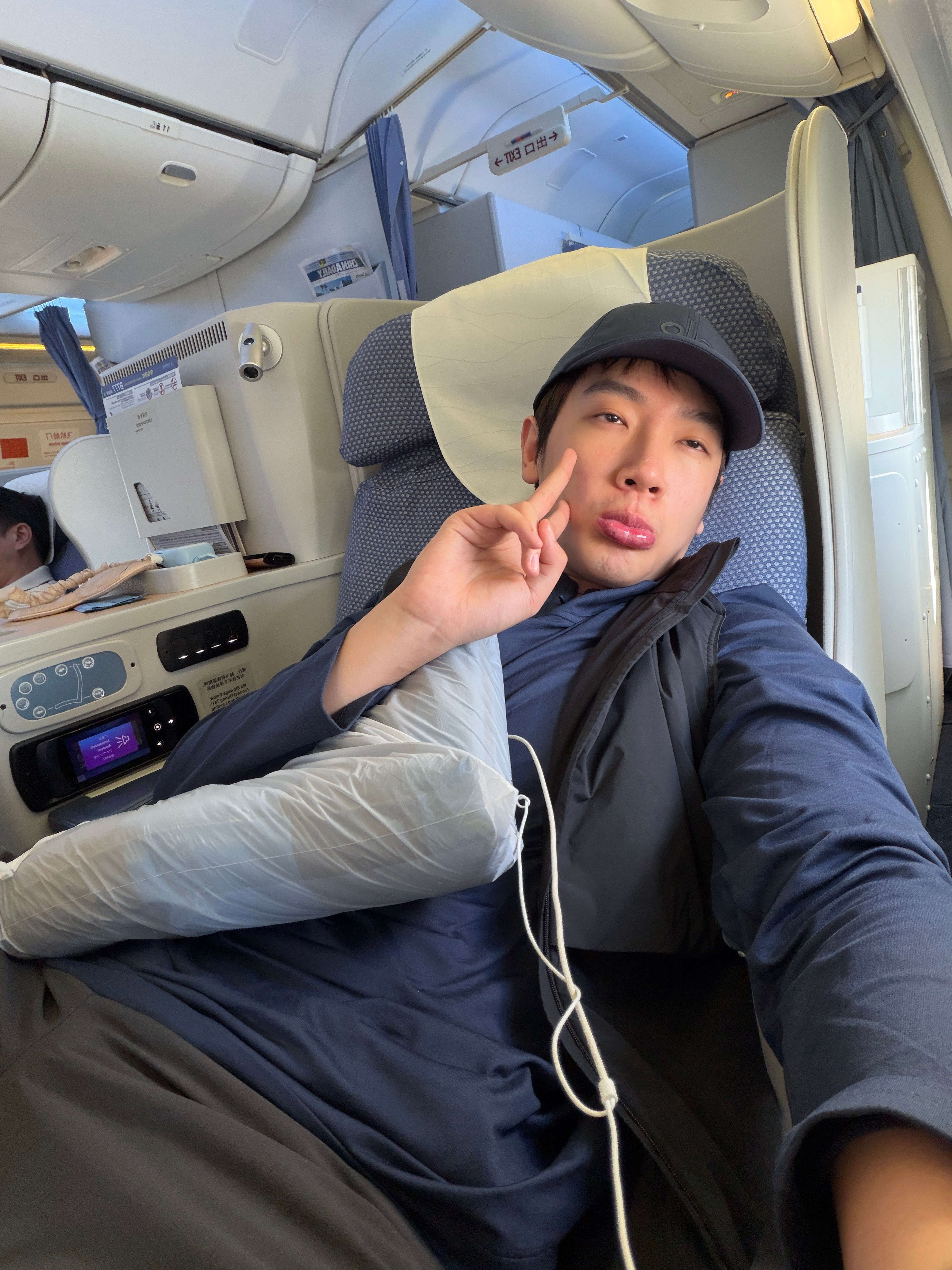 空姐起飞了终于要回内地了！！！！！ 