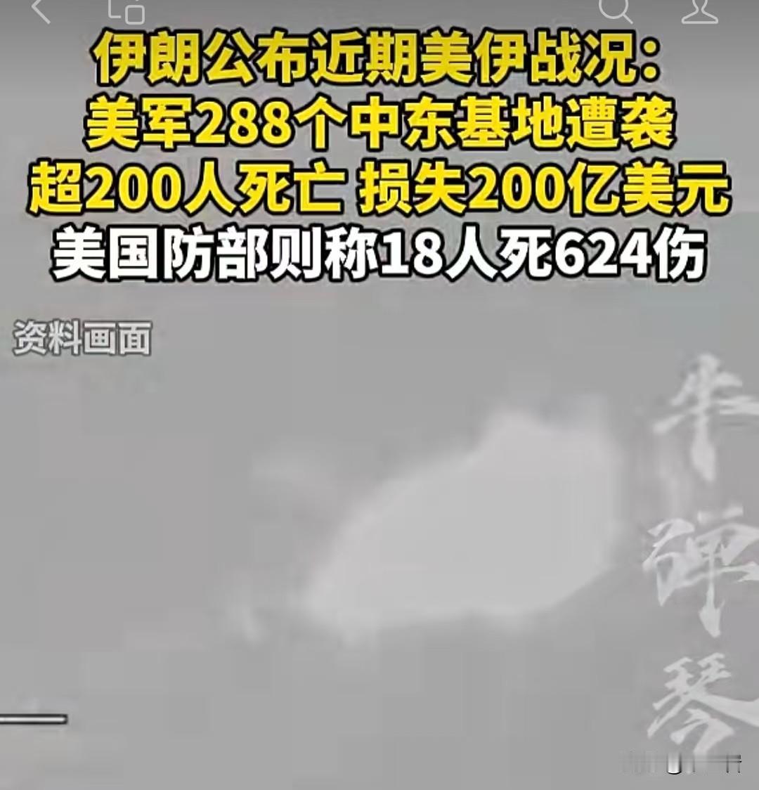 尽管这一波美国和伊朗之前公布的战损与战果差异很大，可是有一个事实值得注意……
那