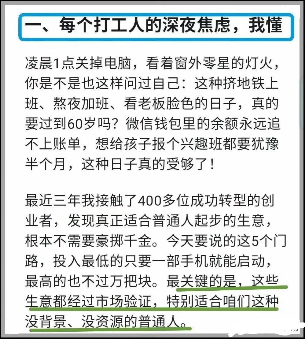 Deepseek分析：这5个小生意让你在家也能把钱赚