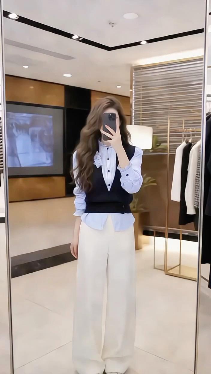 秋冬假两件衬衫 秋冬新款洋气减龄