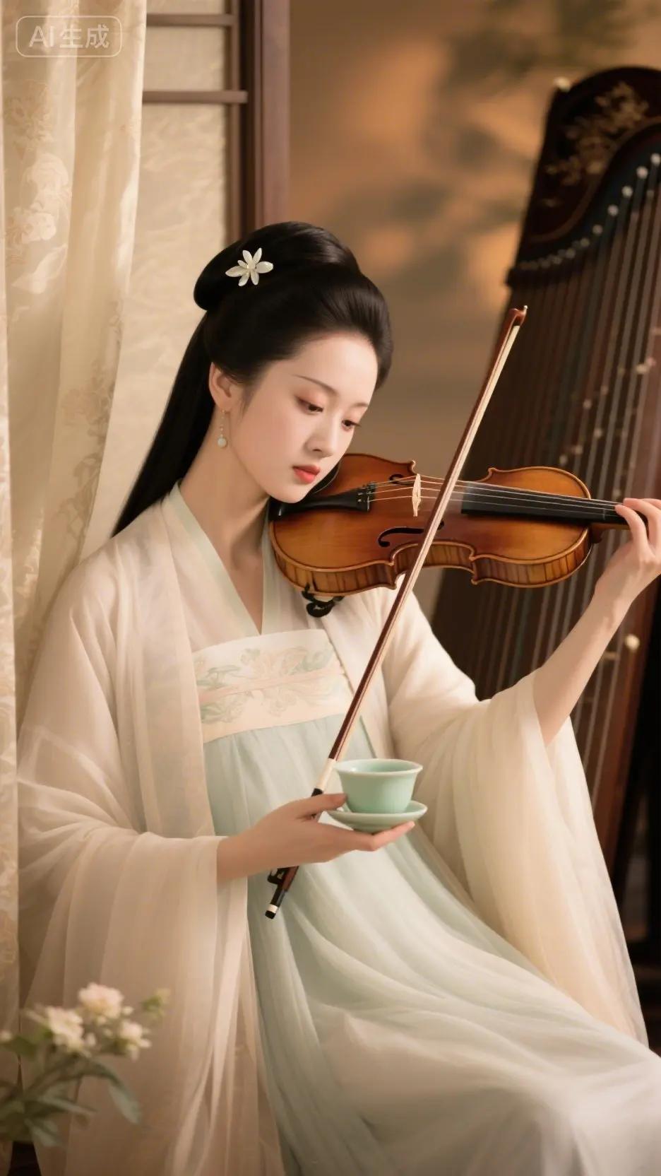 即梦AI古筝 发饰推荐 发饰推荐 汉服发型 头发发饰