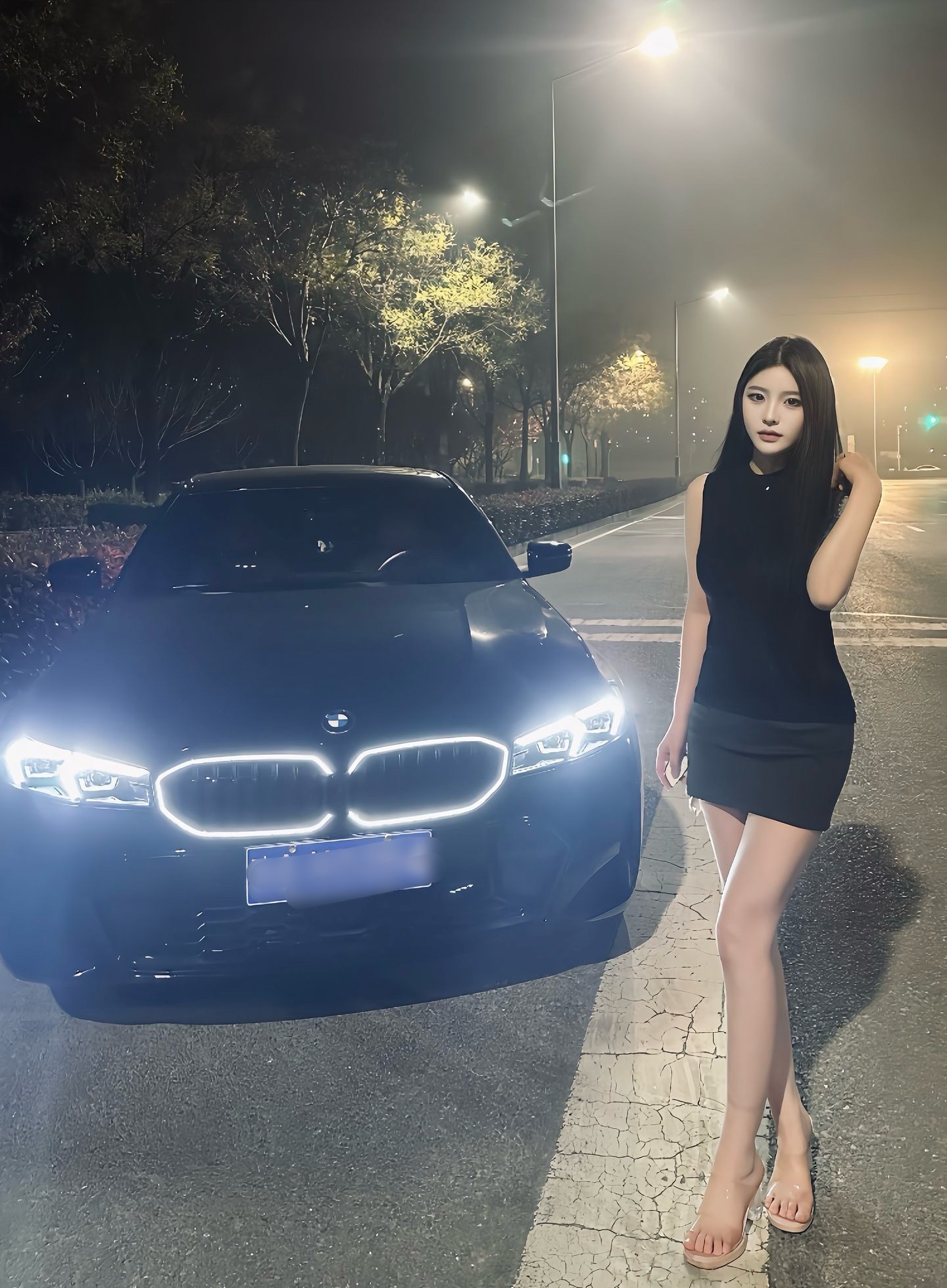 BMW 的鼻孔会发光 ​​​