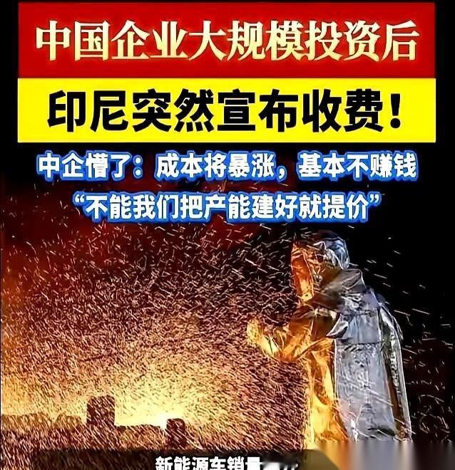 印尼镍矿这事，很多人还没咂摸出味儿来。
咱们这边刚掏出140个亿，推土机日夜轰鸣
