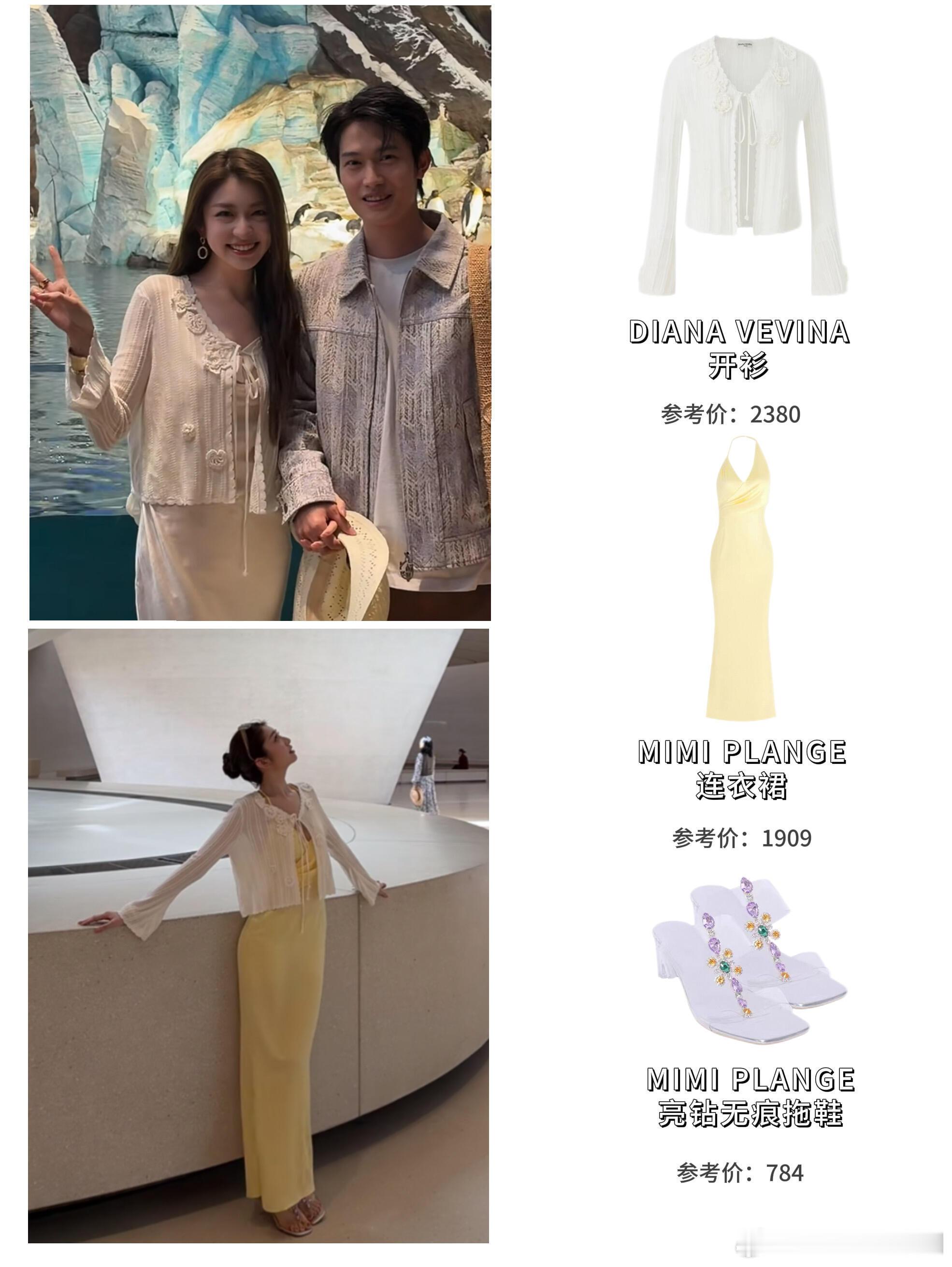 蓝蓝阿布扎比度假穿搭汇总！美得太神圣了过年时候就一直刷到蓝蓝和方医生的偶遇路透，