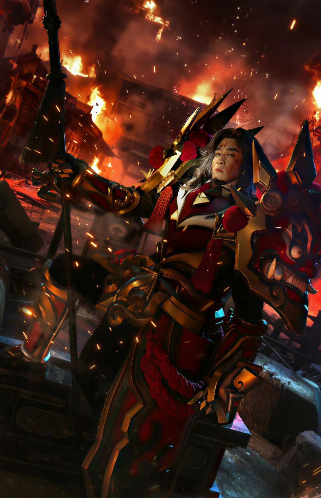 何润东cos项羽王者荣耀赢麻了不过这组项羽旁少了虞姬