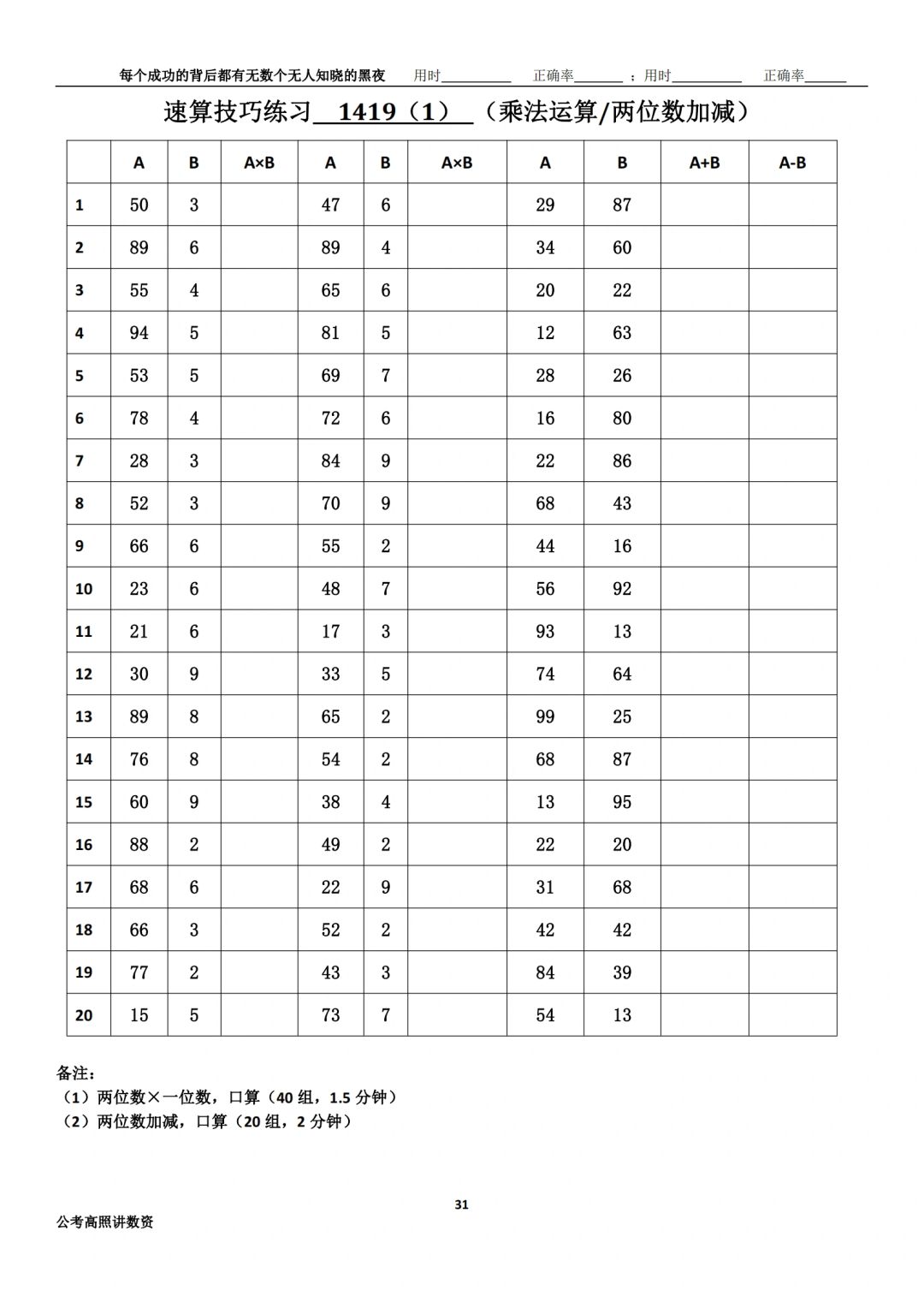 资料分析速算练习1419