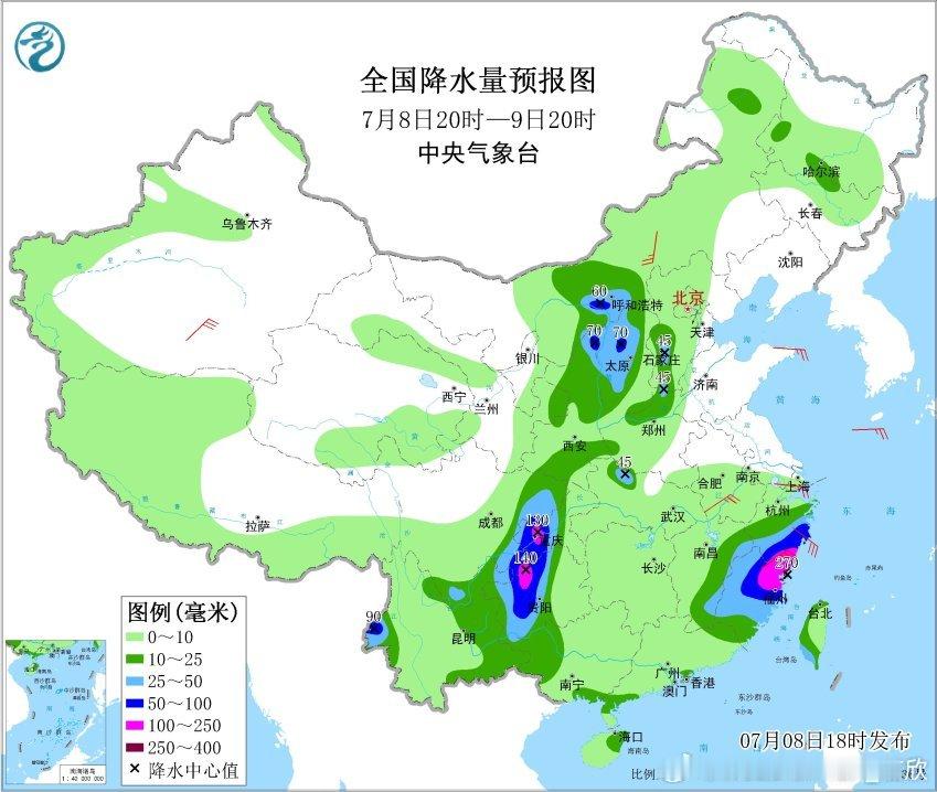 【警惕强降雨致灾】未来的强降雨关注台风丹娜丝+季风气流的强降雨，可能类似2006