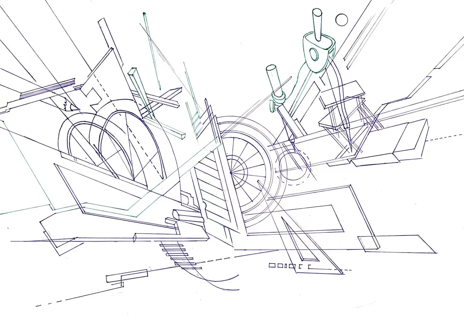 南艺设计考研24手绘真题示范—考场即景