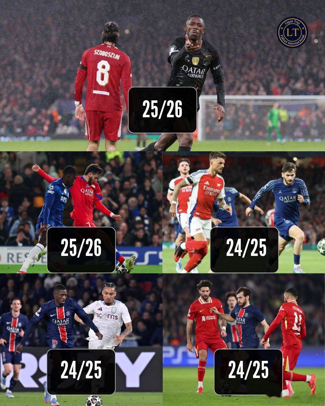 【英超克星】欧冠联赛 1/4决赛，巴黎两回合4比0淘汰利物浦，这是他们在欧冠淘汰