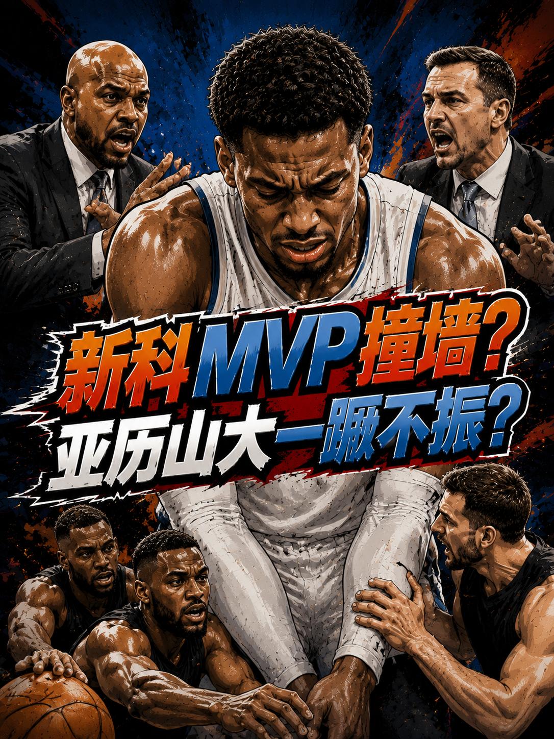 亚历山大真的撞墙了？他真的要彻底迷失？就在近期的节目中，前NBA球员考辛斯就直接
