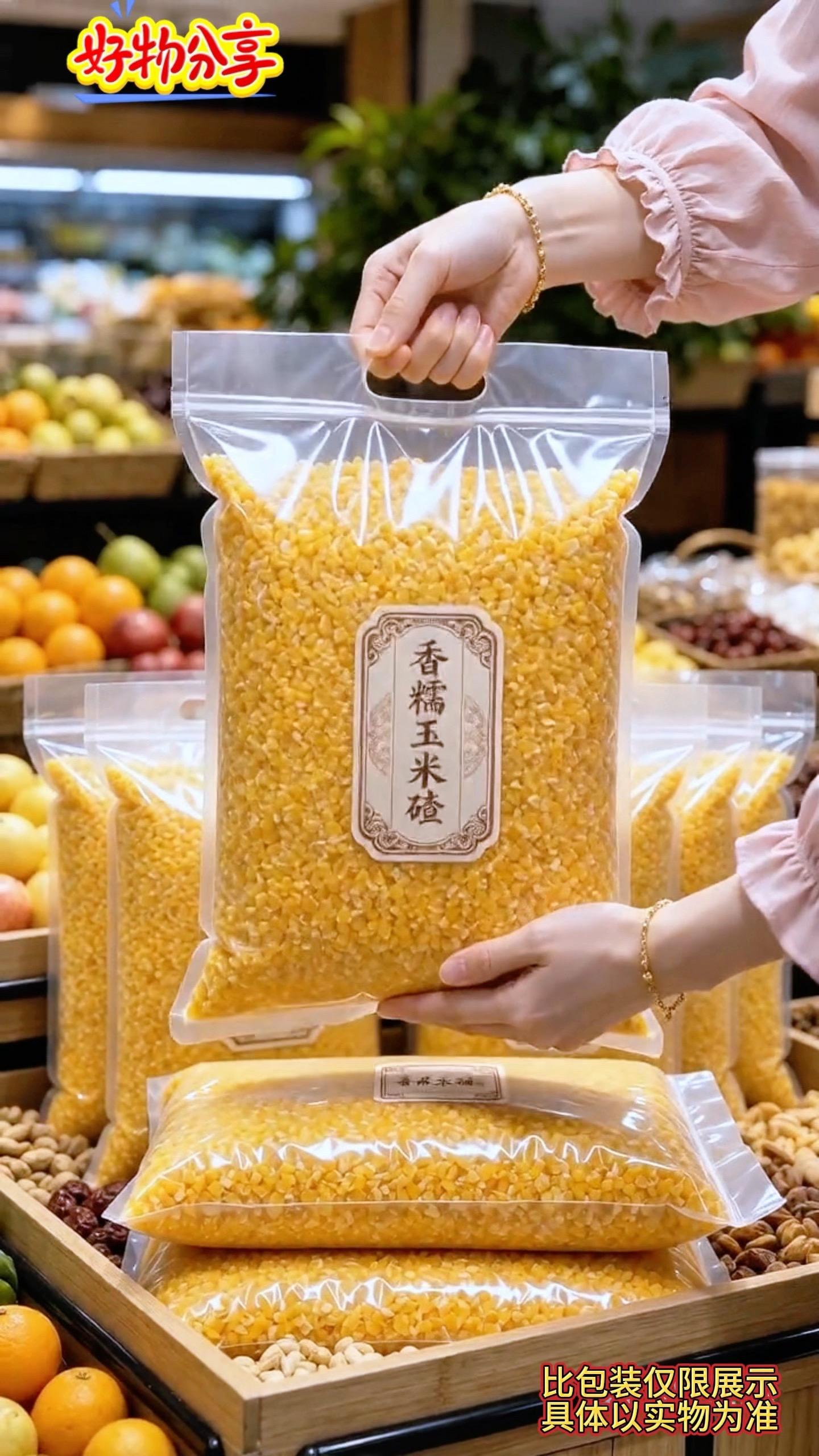 少吃点油腻的，多吃点粗粮。这个玉米碴粥软糯香甜，营养又健康，我们一家人...