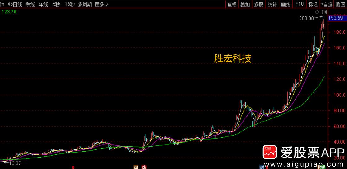 胜宏科技从2024年2月13块钱涨到200块，涨了十几倍，市值已经1600多亿了