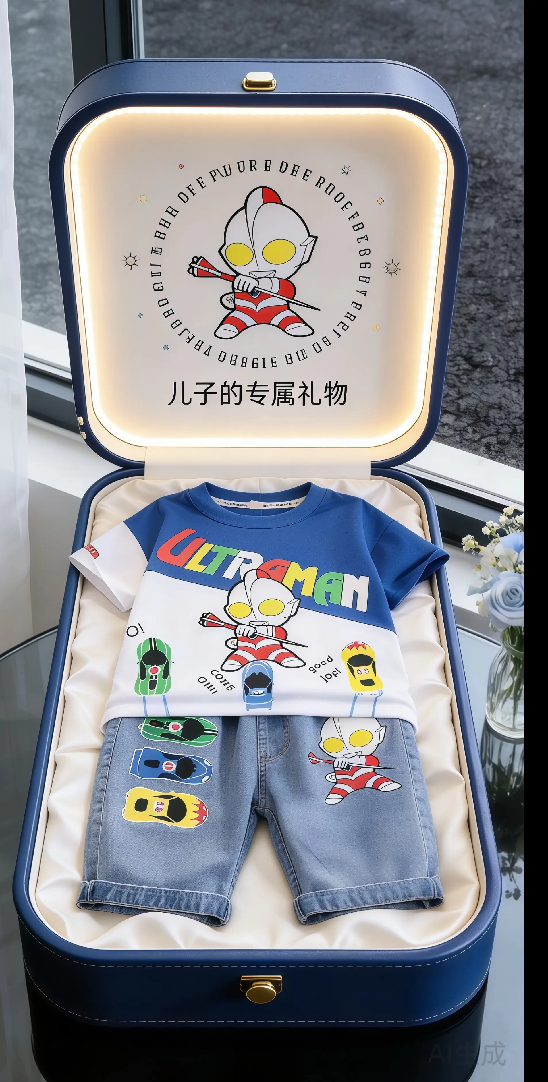 奥特曼男童套装 哪个奥特曼是你的光 你就是这条街最靓的仔 奥特曼短袖套...