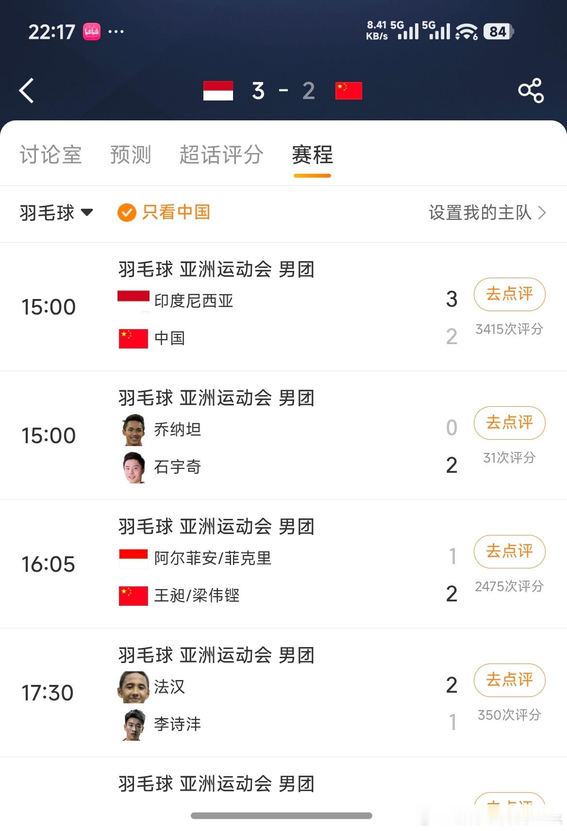 国羽男团银牌石宇奇和梁王燃尽了吧，阵容厚度实力不够输也是正常了 ​​​