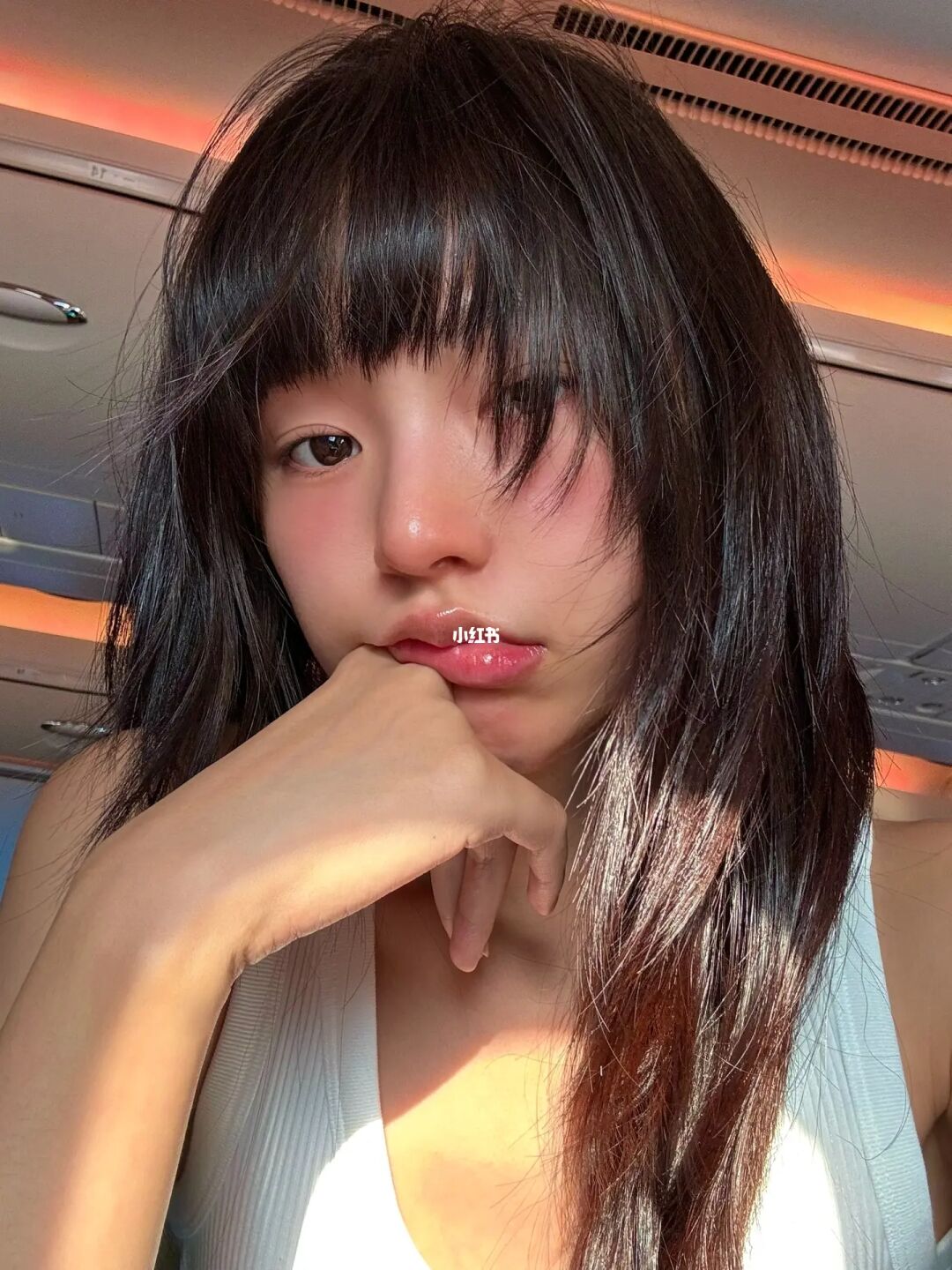 ✈️西班牙｜机上光线好美🧡