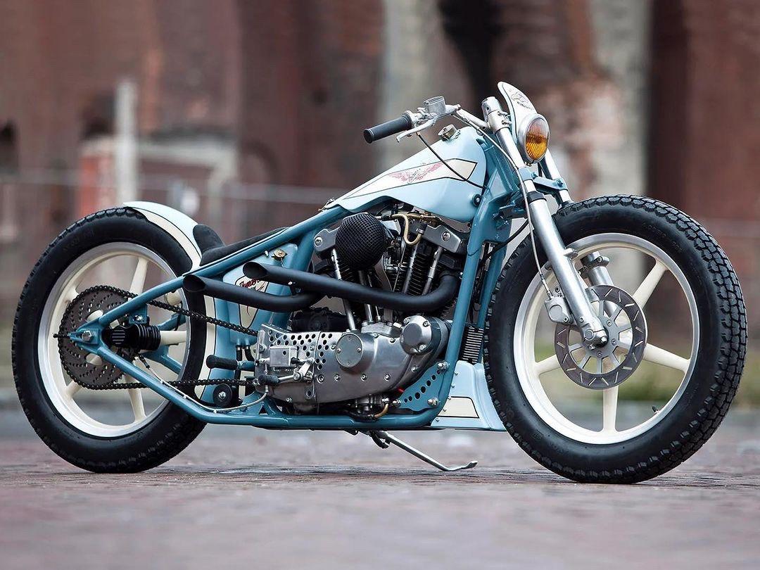 chopper看多了 换个审美。铁头机
铁头发动机 机车改装