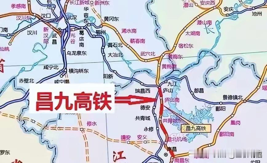 昌九高铁建设情况：
昌九高铁正线全长约138公里，设计时速350公里，昌九高铁总