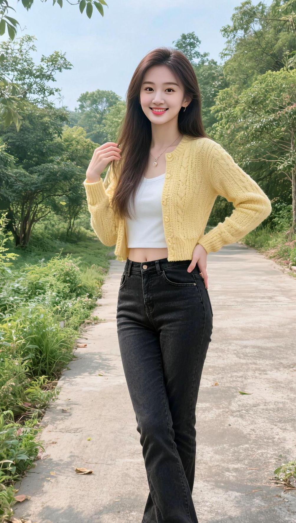 AI春日俏影 美女 高颜值