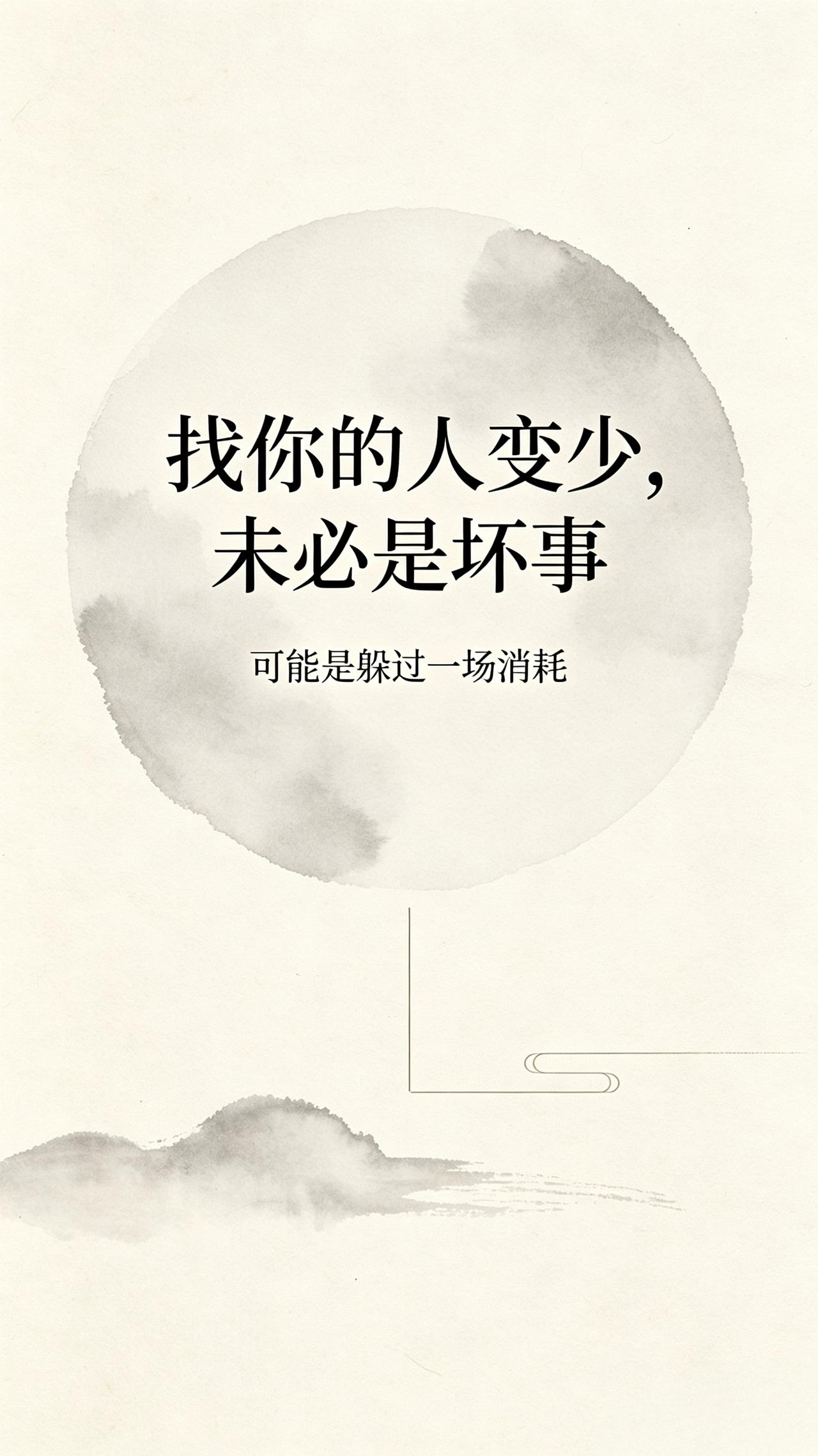 不知道你们有没有发现，慢慢的，主动找你的人越来越少了。
有人呢会觉得孤单，有些人